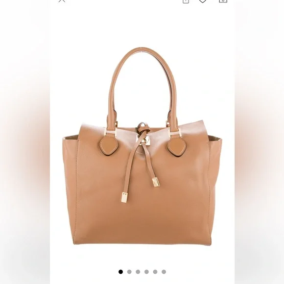 Michael Kors Camel Leather Tote - Picture 2 of 12